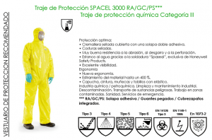 traje proteccion quimica ebola
