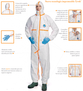 traje impermeable