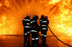 respiración de emergencia incendios